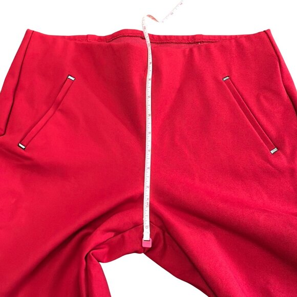 Chico's Pants Size 1 P M Petite Red Juliet Slim Trim Detail Ankle Pants Slimming - Picture 10 of 12